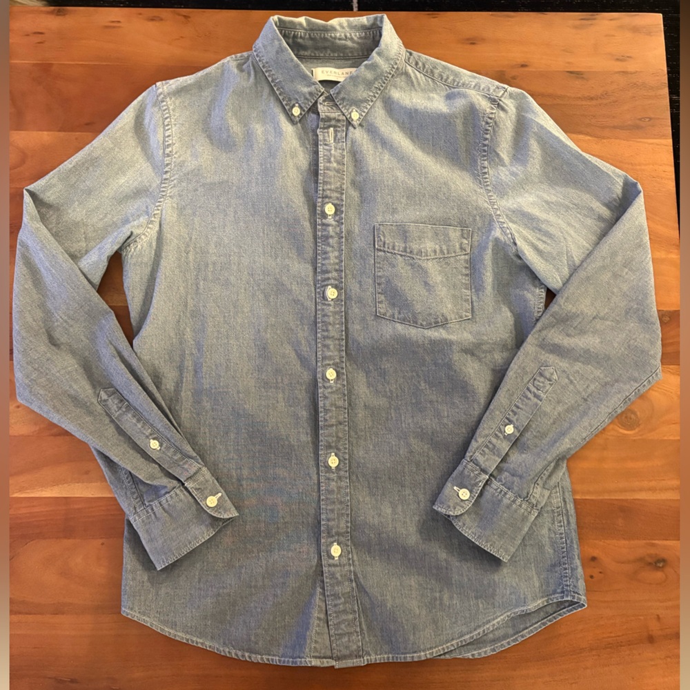 Everlane Medium Blue Chambray Shirt